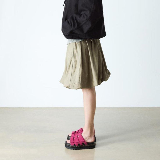 Dr Martens Raine Fuchsia Pink Greasy Suede Leather Slides