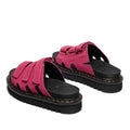 Dr Martens Raine Fuchsia Pink Greasy Suede Leather Slides