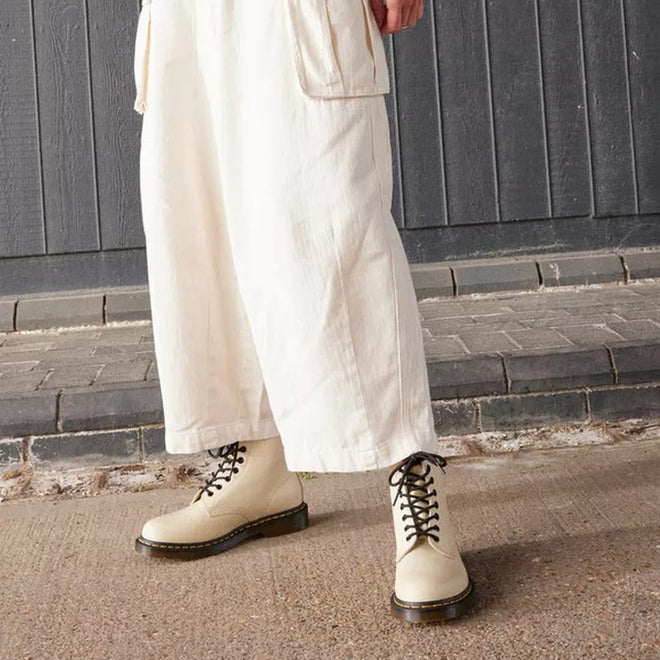 Dr Martens 1460 Smooth Parchment Beige 8 up Leather Boot LAST ONE CLEARANCE