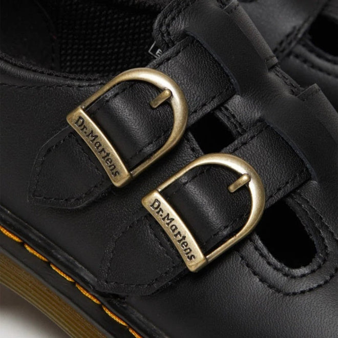 Dr Martens Kids 8065 J Black Softy T Mary Jane Leather Shoe