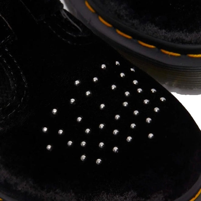 Dr Martens 8065 2 Strap Mary Jane Vegan Black Velvet