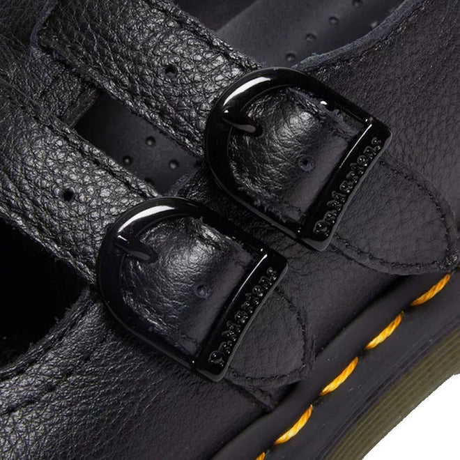 Dr Martens 8065 2 Strap Mary Jane Black Virginia Soft Leather