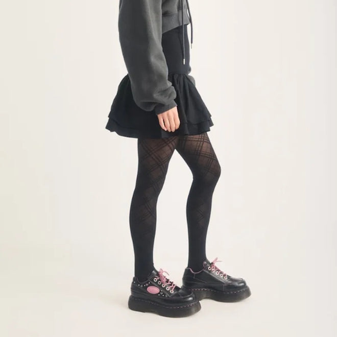 Dr Martens Buzz 5i Hearts & Stars Milled Gloss Leather Shoe