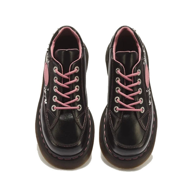 Dr Martens Buzz 5i Hearts & Stars Milled Gloss Leather Shoe