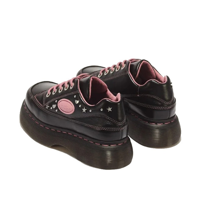 Dr Martens Buzz 5i Hearts & Stars Milled Gloss Leather Shoe