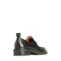 Black leather shoe with a white background, heel to front view right foot outside view,
9321191190532,
9321191190549,
9321191190556,
9321191190563,
9321191190570,, 9321191190532, 9321191190549, 9321191190556, 9321191190563, 9321191190570