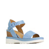 EOS Jadon Cerulean Leather Wedge Sandal CLEARANCE