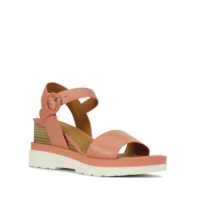 EOS Jadon Coral Leather Wedge Sandal CLEARANCE