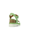EOS Jadon Mint Leather Wedge Sandal CLEARANCE