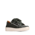 EOS Jovi Leather Trainer Dark Olive Green Lace Up with Zip