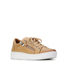 EOS Joyce Tan Leather Trainer Lace Up with Zip