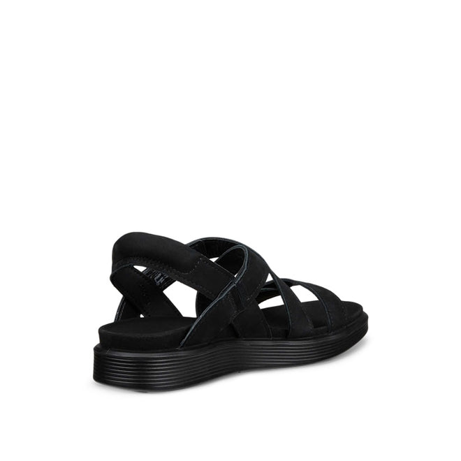 Ecco Womens Soft Sandal Cross Strap Black Adjustable