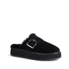 Emu Womens Adison Black Sheepskin Wool Mule Slipper Scuff