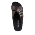 Emu Ebony Espresso Black Leather Slide Sandal