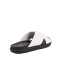 Emu Ella Coconut White Black Leather Summer Slide