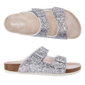Holster Farah Silver Glitter Synthetic Women's Summer Sandal
