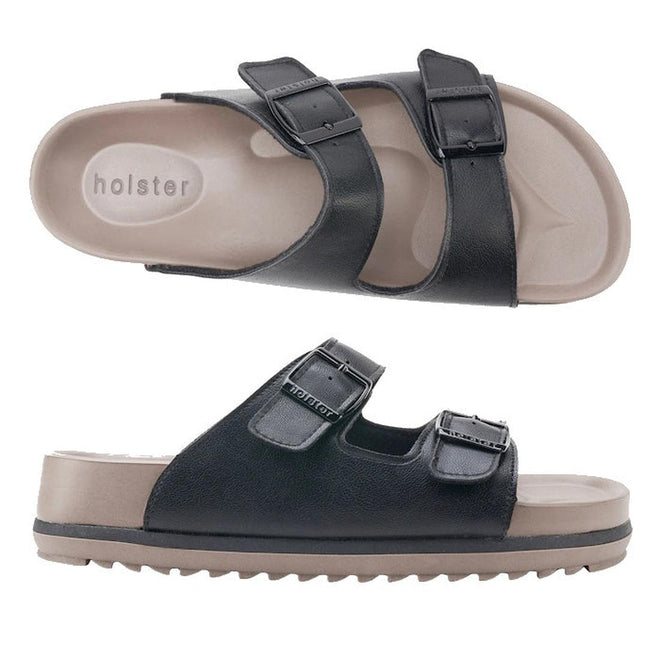 Holster Stride Black Synthetic Summer Women's Slide Sandal