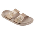 Holster Womens Soleshimmer Gold Glitter Summer Slide