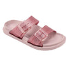 Holster Womens Soleshimmer Pink Glitter Summer Slide