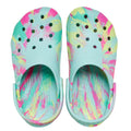 Crocs Kids - Marbled Clog Sandal Aqua Pink Youths