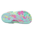 Crocs Kids - Marbled Clog Sandal Aqua Pink Youths