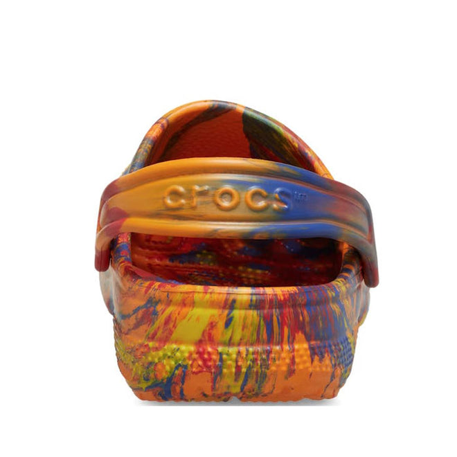 Crocs Kids - Marbled Clog Sandal Orange Zing Youths