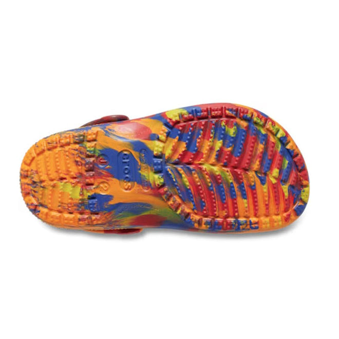 Crocs Kids - Marbled Clog Sandal Orange Zing Youths