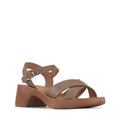 Los Cabos Alegra Cocoa Wedge Platform Backstrap Sandal