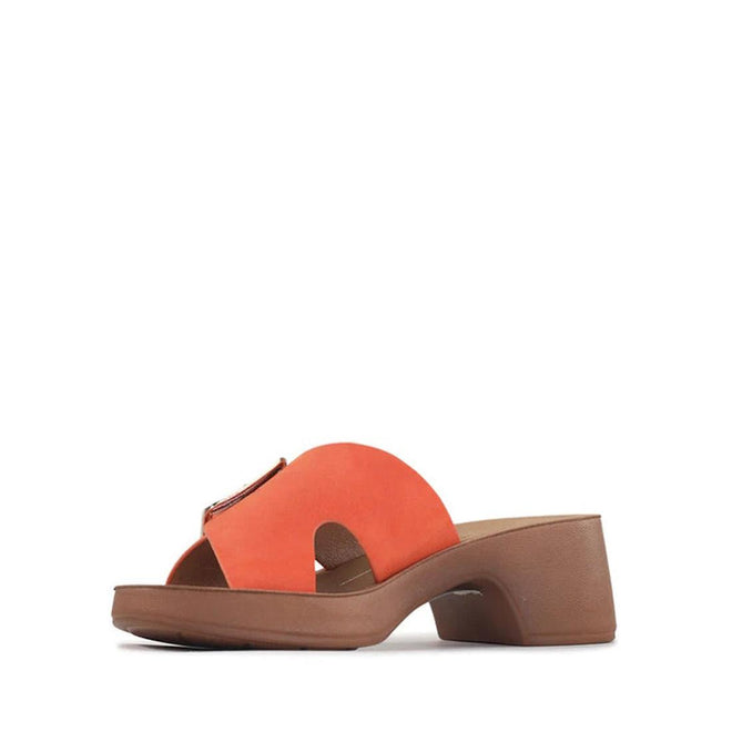 Los Cabos Alegro Tangerine Wedge Platform Sandal