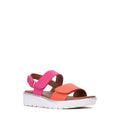 Los Cabos Arica Orange Fucshia Summer Women's Sandal W?back Strap