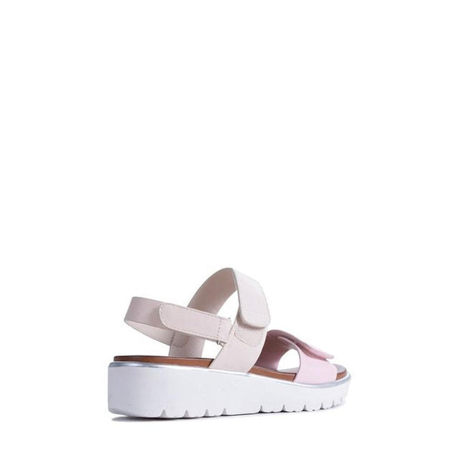 Los Cabos Arica Pink Cream Summer Women's Sandal W/Back Strap