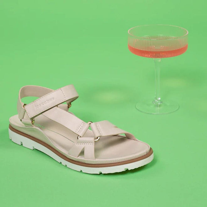 Los Cabos Ashanti Bone Women's Sandal With Back Strap