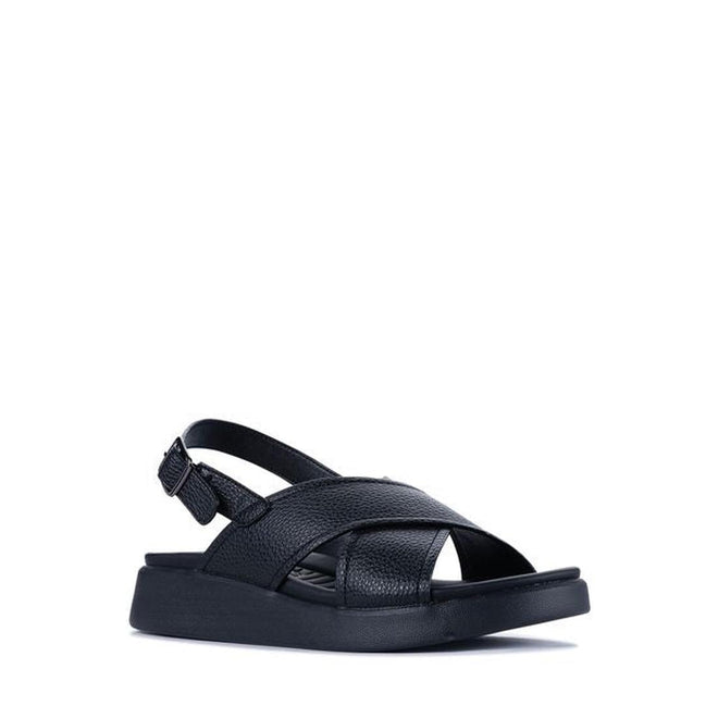 Los Cabos Bogota Black Womens Summer Sandal Back Strap
