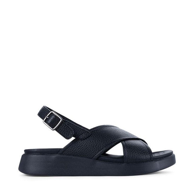 Los Cabos Bogota Black Womens Summer Sandal Back Strap