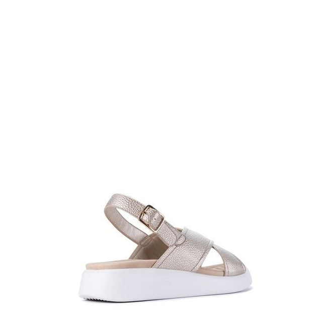 Los Cabos Bogota Gold Womens Summer Sandal Bakc Strap