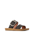 Los Cabos Doti Black Raffia Light Flexible-Sandal