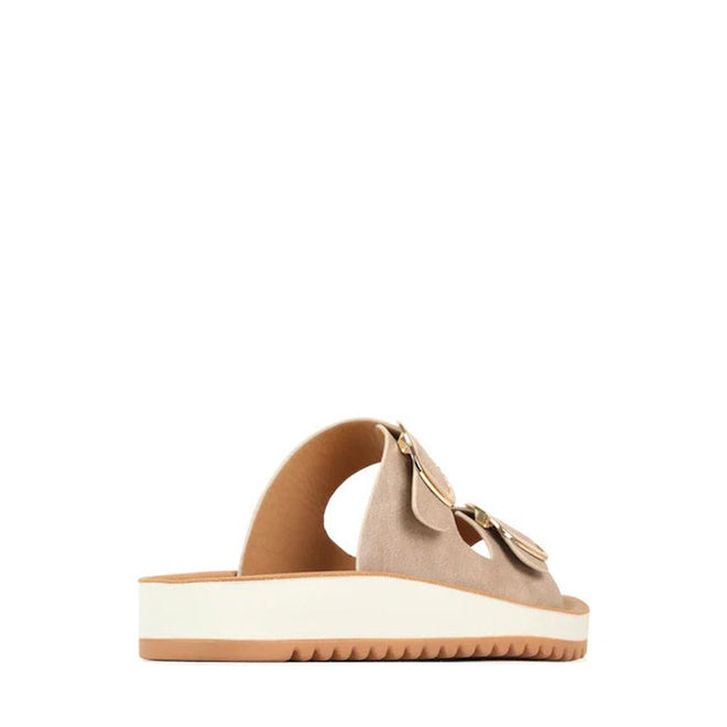 Los Cabos Naara Taupe Adjustable Womens Summer Slide Sandal