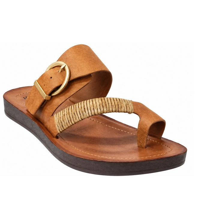 Los Cabos Bria WIDE Brandy Light Flexible Sandal Jandal