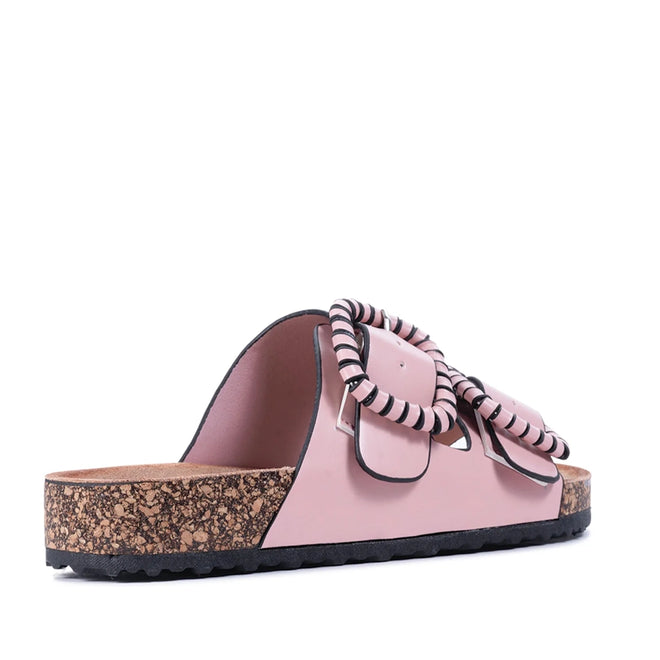 Los Cabos Jirona Pink  Women's Double Strap Slides