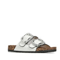 Los Cabos Jirona White Women's Double Strap Slides