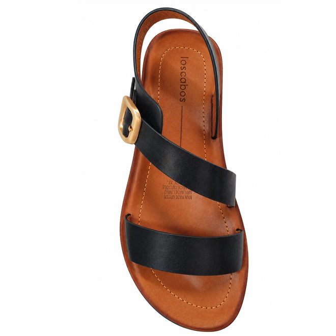 Los Cabos Leeigh WIDE Black Light Flexible Sandal Jandal