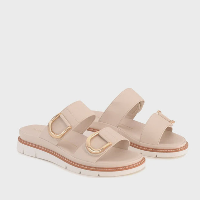 Los Cabos San Women's Slide Double Strap Sandal Bone