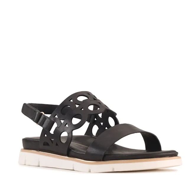 Los Cabos Terica Black Sandal With Back Strap
