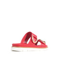Los Cabos San Women's Slide Double Strap Sandal Red