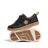Pretty Brave Happy Smiley  Trainer Black Leather