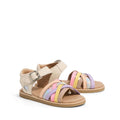 Pretty Brave Child Ariel Rainbow Leather Open Toe Sandal