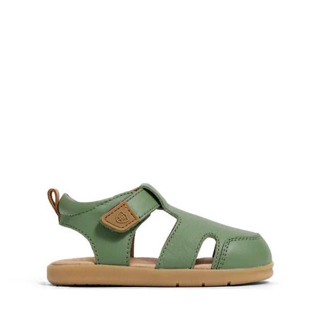 Pretty Brave 1st Walker Eli Grass Leather Closed Toe Sandal
