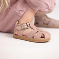 Pretty Brave 1st Walker Maddie Blush Close Toe Leather Sandal
