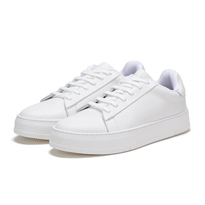Rollies Womens Court Club All White Leather Trainer