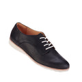 Rollie Womens Derby Black Leather Brogue Shoe